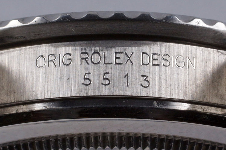 1985 Rolex Submariner 5513 Spider Dial with Box and Papers