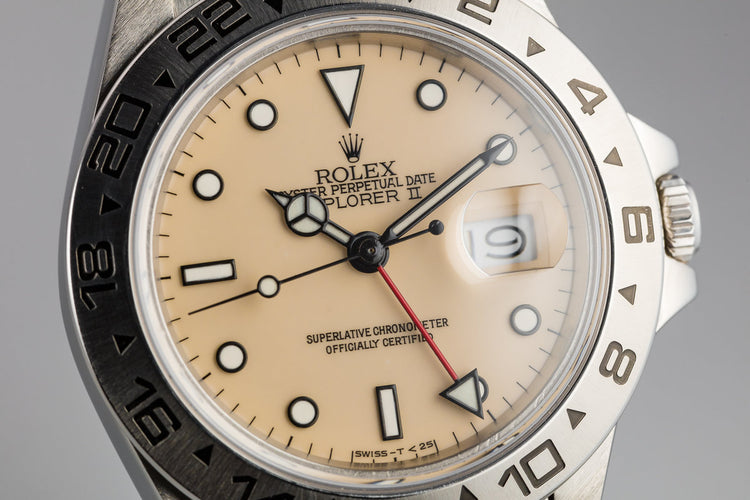 1986 Rolex Explorer II 16550 Cream Dial with Box and Papers