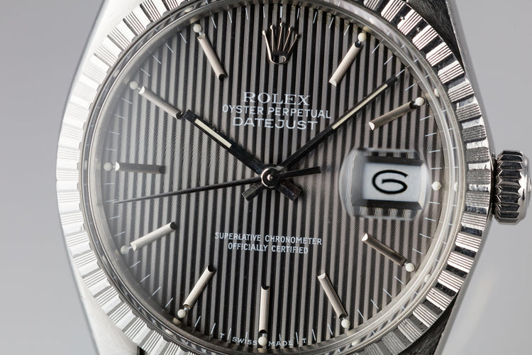 1984 Rolex DateJust 16030 with Grey Tapestry Dial