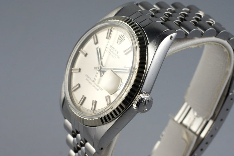 1971 Rolex Datejust 1601 Silver ‘Wide Boy’ Dial