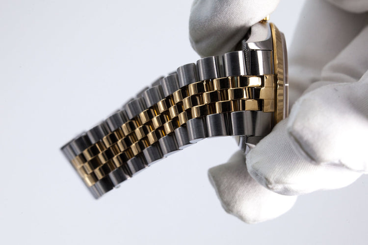 1997 Rolex Two Tone DateJust 16233 White Dial with Box and Papers