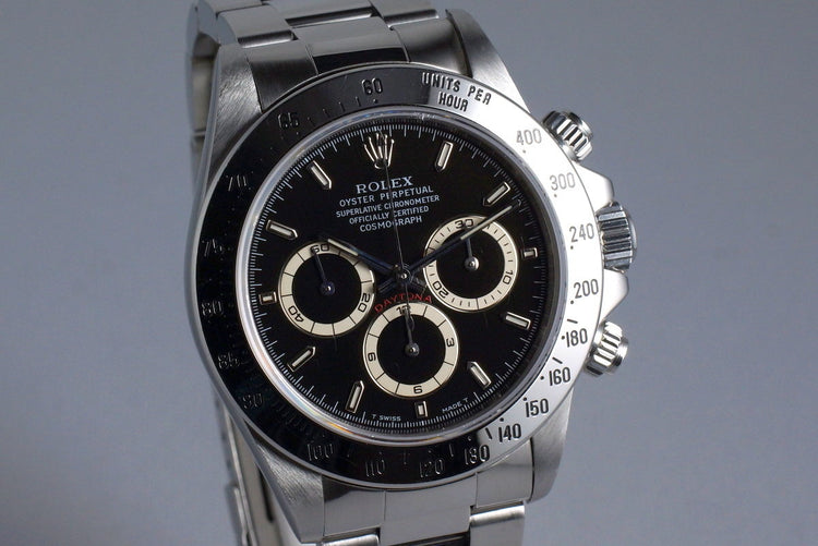 1997 Rolex Zenith Daytona 16520 Black Dial