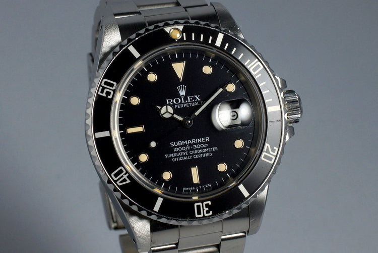 1988 Rolex Submariner 168000 with RSC Papers
