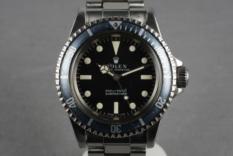 1967 Rolex Submariner 5513 with Meters First Dial with Faded Insert