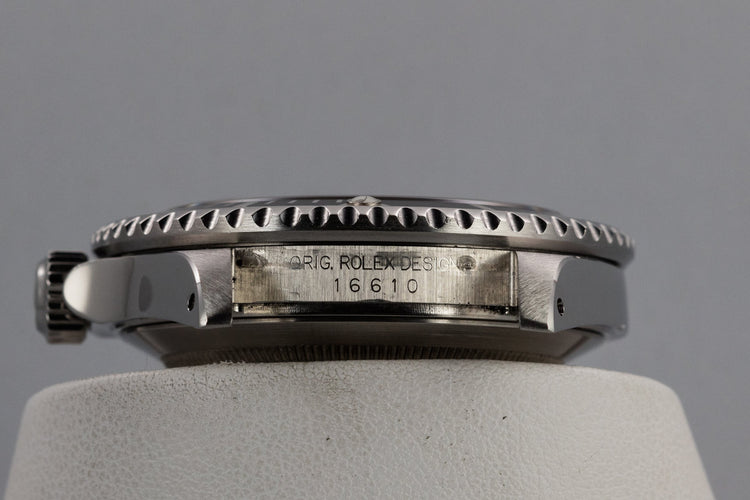 2001 Rolex Submariner 16610 with Box and Papers