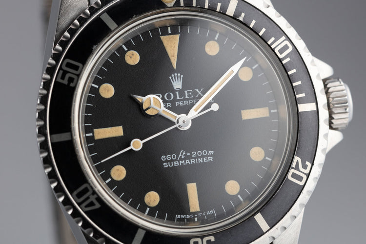 1970 Rolex Submartiner 5513 with Box and Papers