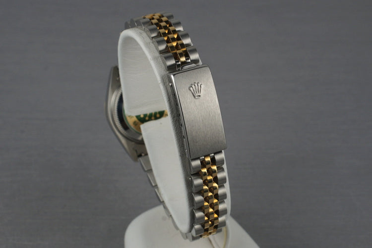 1993 Ladies Rolex Two Tone Datejust 69173 Factory Diamond Dial with Box and Papers