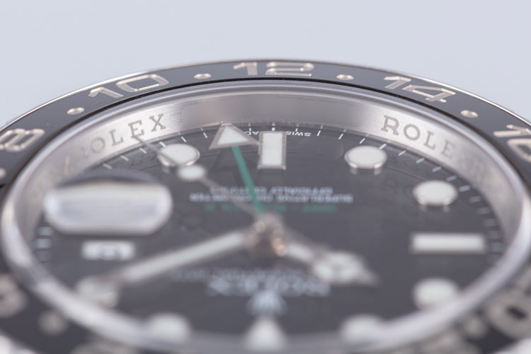 2014 Rolex GMT-Master II 116710LN Black Bezel with Box & Card