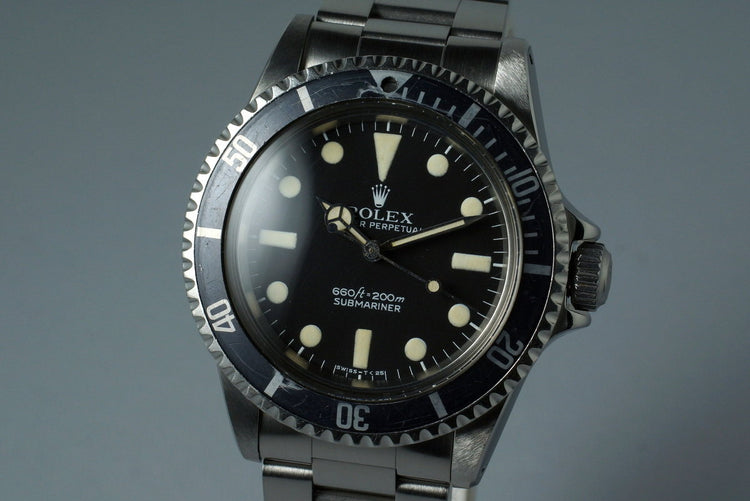 1979 Rolex Submariner 5513 Mark I Maxi Dial