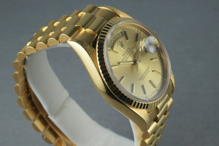 1996 Rolex President Double Quick 18238 with Box & Papers