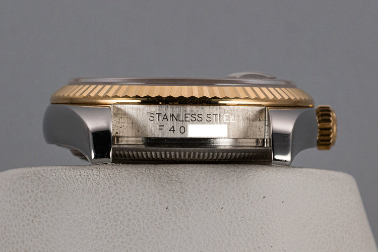 2003 Rolex Two-Tone DateJust 116223 Black Jubilee Arabic Dial with Box and Papers