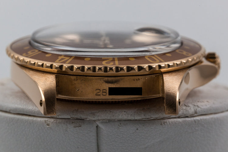 1970 Rolex 18K GMT-Master 1675 with Root Beer Dial