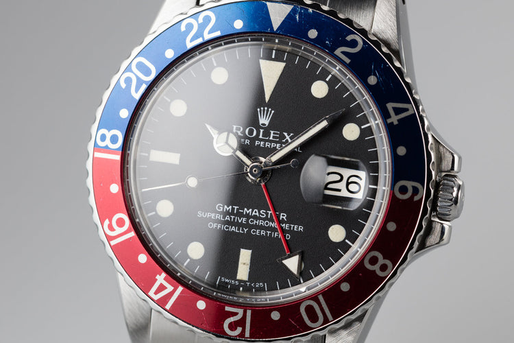 1970 Rolex GMT-Master 1675 "Pepsi" with Box and Papers