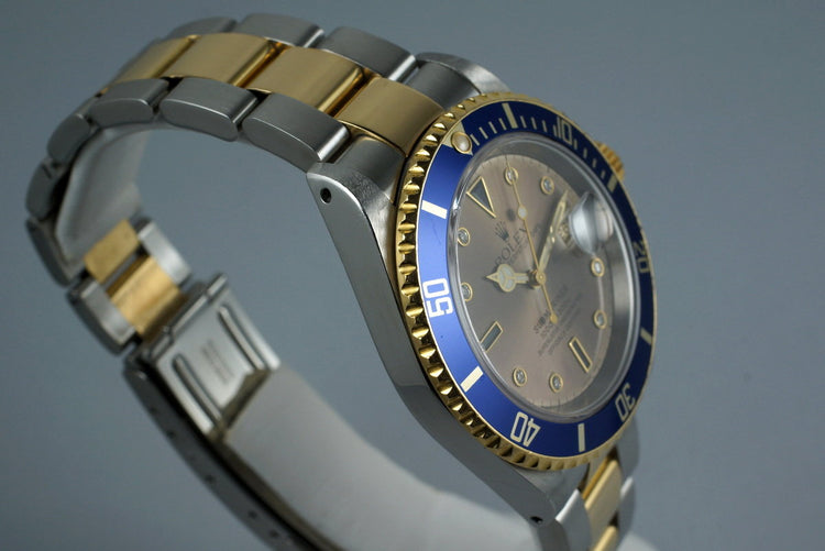 2000 Two Tone Submariner 16613 with Serti Dial