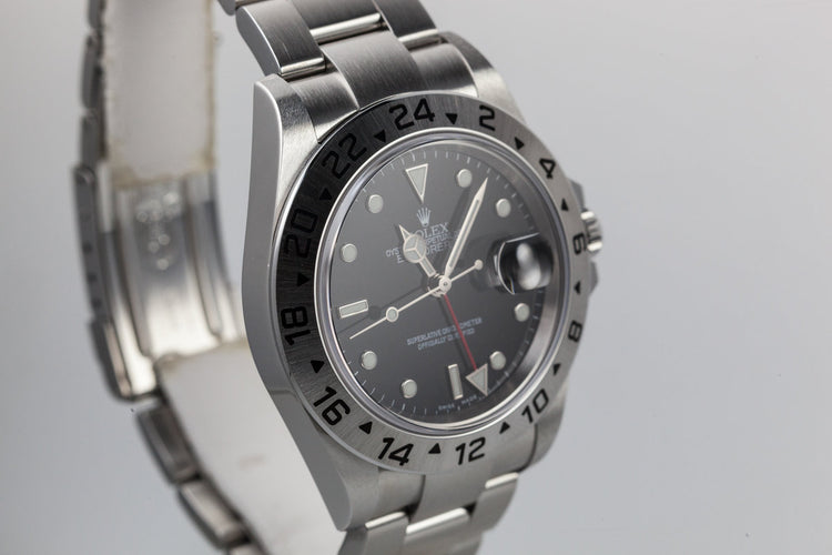 2005 Rolex Explorer II 16570 Black Dial
