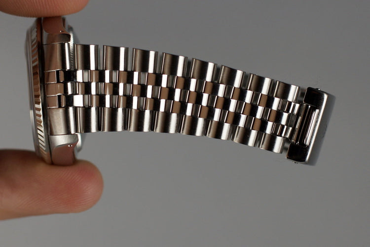 1990 Rolex DateJust 16234 with Factory Diamond Silver Dial