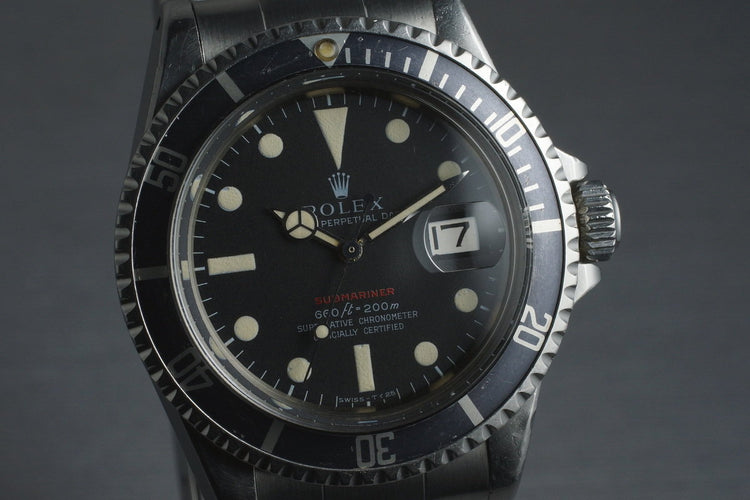 1970 Rolex RED Submariner 1680 with Mark 4 Dial