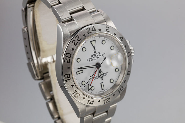 2003 Rolex Explorer II 16570 White Dial