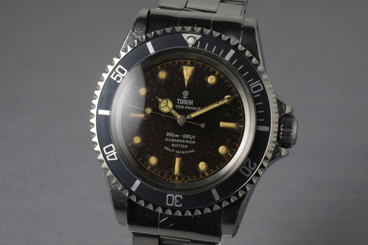 1965 Tudor Submariner 7928 Tropical Chapter Ring Dial with Box