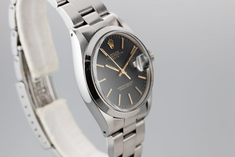 1972 Rolex Date 1500 Black and Gold Sigma Dial