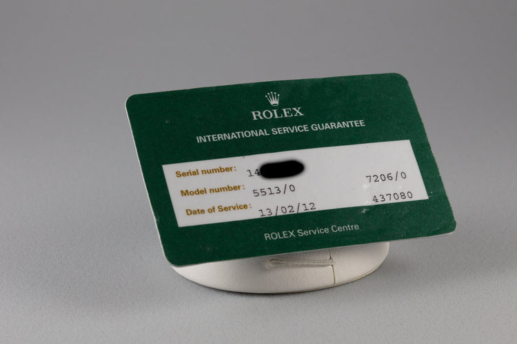 1966 Rolex Submariner 5513 with Tropical Gilt Dial with Service Papers