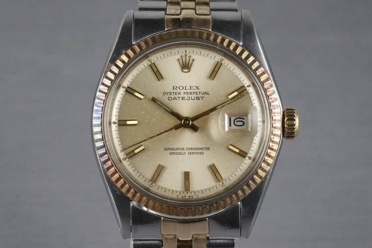 1970 Rolex Two Tone DateJust 1601 with Silver Dial