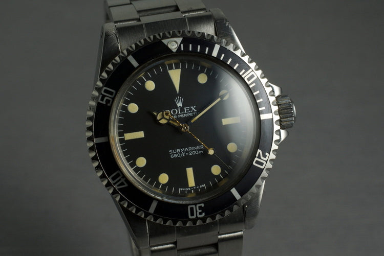 1981 Rolex Submariner 5513 Mark V Maxi Dial