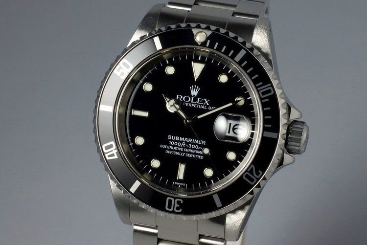 1999 Rolex Submariner 16610