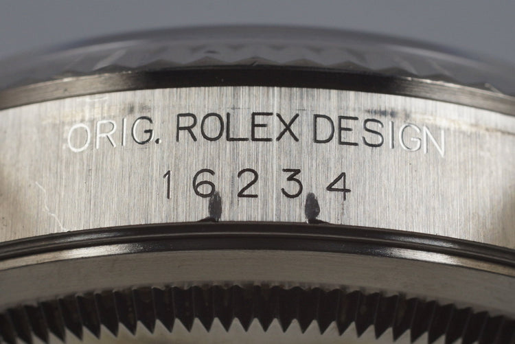 2001 Rolex DateJust 16234 Blue Roman Dial