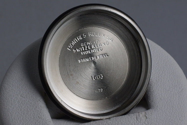 1970 Rolex DateJust 1603 Gray Linen Dial