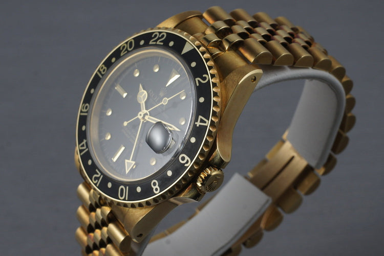 1985 Rolex 18K GMT 16758 with Unpolished Case