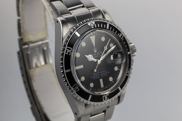 1970 Rolex Red Submariner 1680 with MKIV Dial