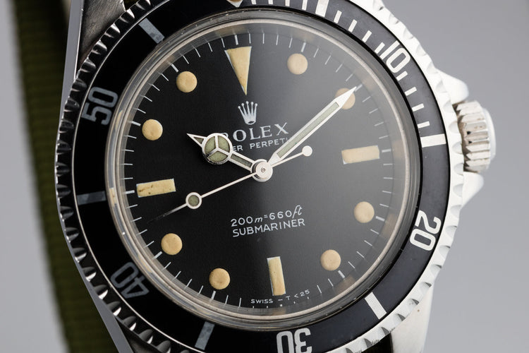 1967 Rolex Submariner 5513 with Meters First Dial