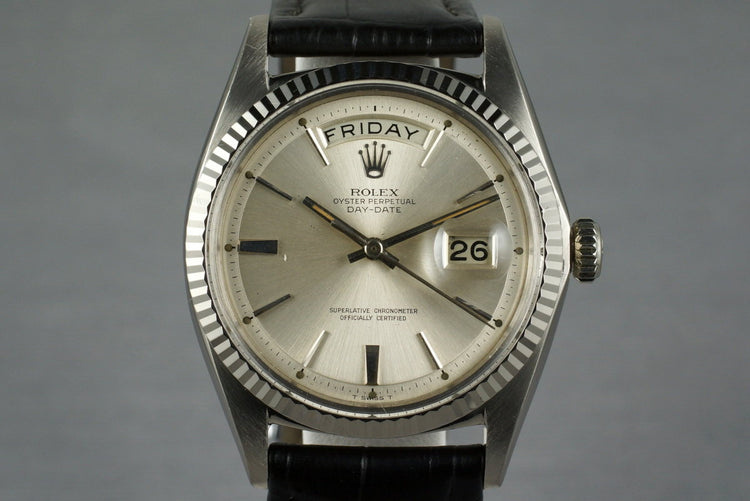 1968 Rolex WG Day-Date 1803 with Silver Dial