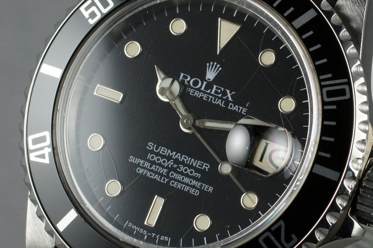 1987 Rolex Spider Dial Submariner 16800