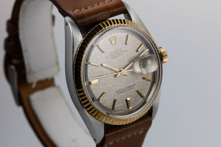 1971 Rolex Two Tone DateJust 1601 Linen Dial