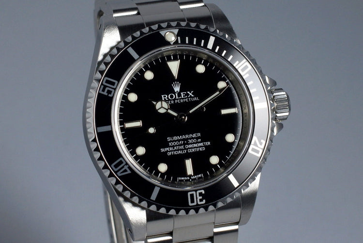 2012 Rolex Submariner 14060M 4 Line Dial