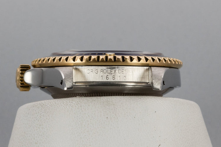 1991 Rolex Two-Tone Submariner Serti Dial with Box and Papers