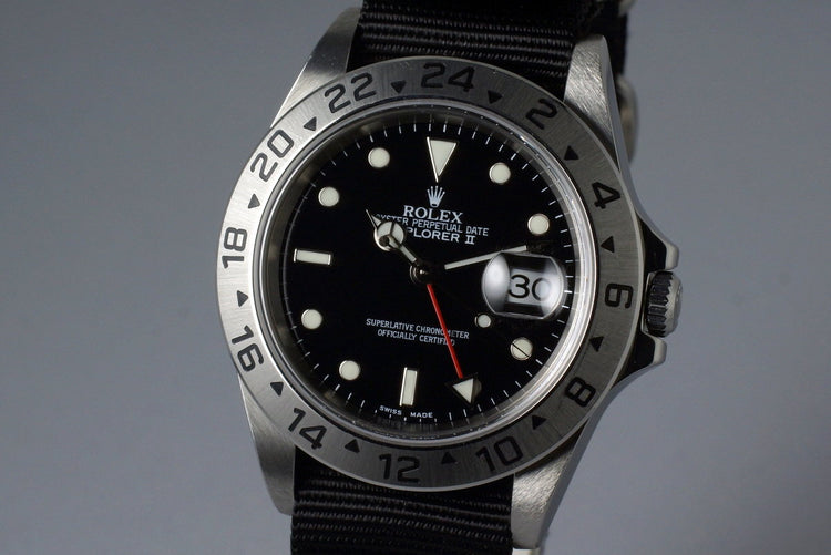2004 Rolex Explorer II 16570 Black Dial
