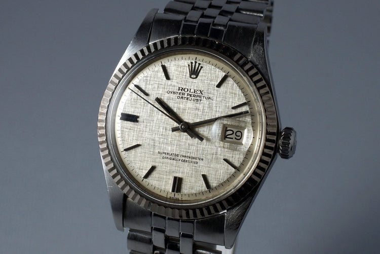 1968 Rolex Datejust 1601 Silver Linen Dial