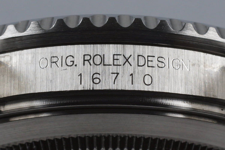 2001 Rolex GMT II 16710 with Box and Papers