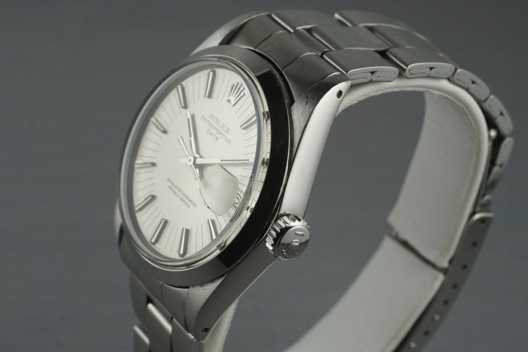1972 Rolex Date 1500 Uncommon Silver Dial