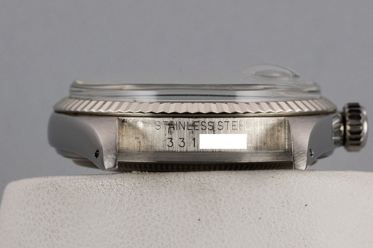 1973 Rolex DateJust 1601 No Lume Silver Dial with Box and Papers