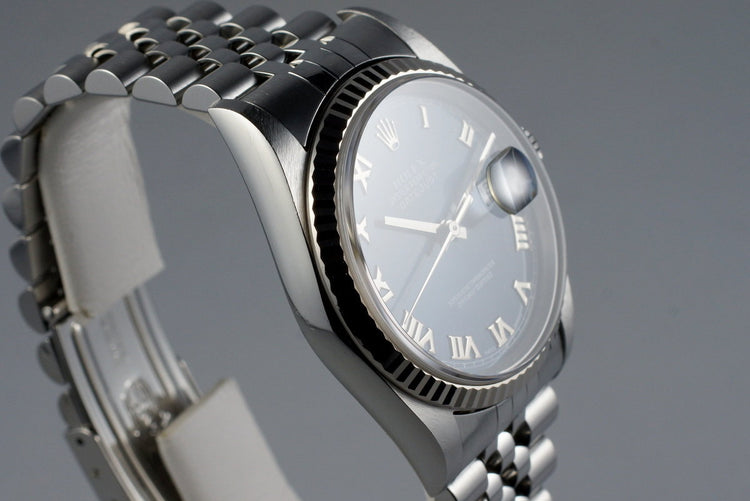 2000 Rolex DateJust 16234 with Blue Roman Dial