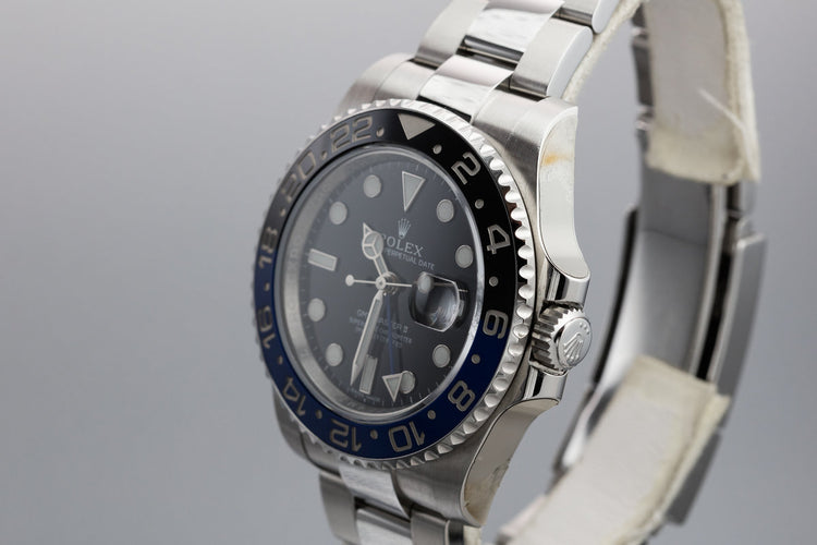 2015 Rolex Gmt-Master II 116710BLNR "Batman" with Box and Papers
