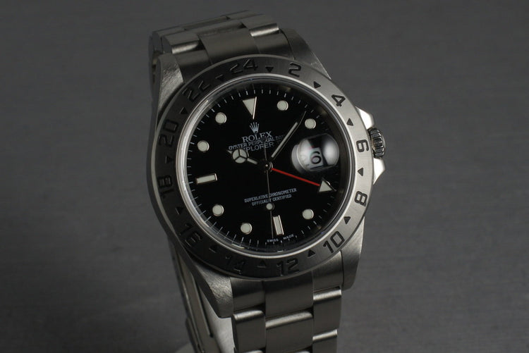 Rolex Explorer II 16570 No holes D serial Box and Papers