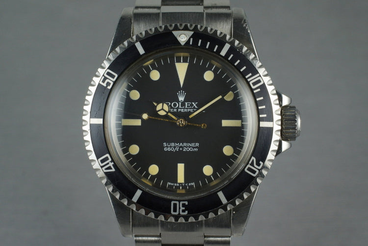 1981 Rolex Submariner 5513 Mark V Maxi Dial