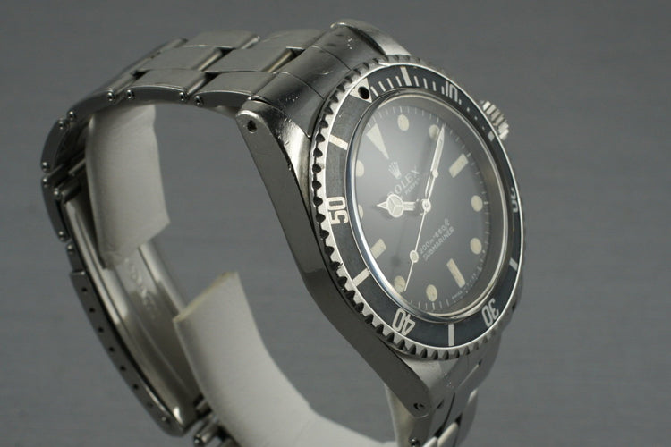 1968 Rolex Submariner 5513 Meters First with Box and Receipt