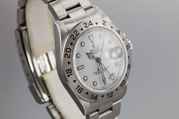 1991 Rolex Explorer II 16570 White Dial