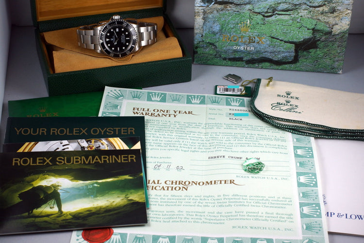 2001 Rolex Sea Dweller 16600 with Box and Papers